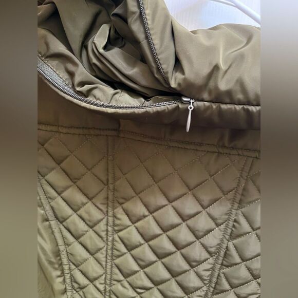 Jones New York Long Green Puffer Jacket - Picture 5 of 10